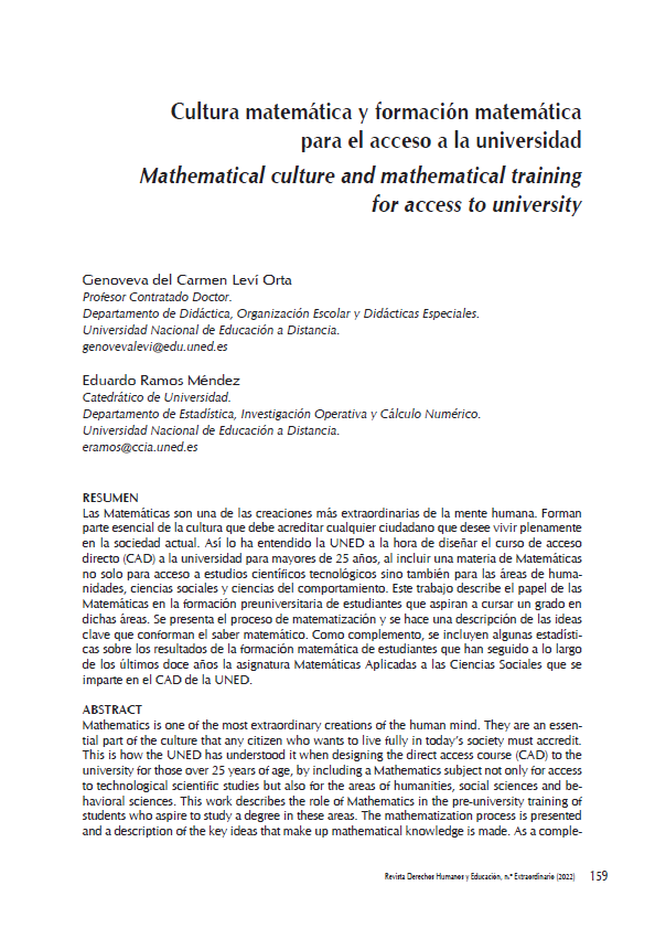 Cultura matemática