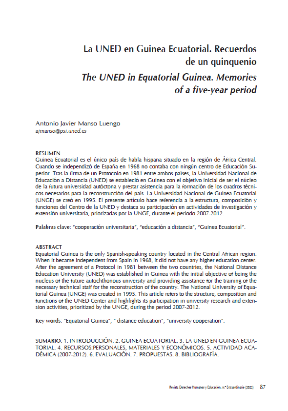 La UNED en Guinea Ecuatorial.